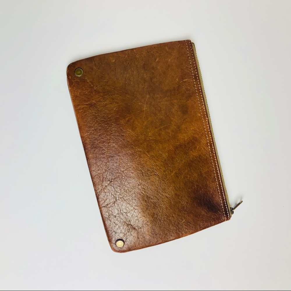 Madewell Leather Zip Pouch